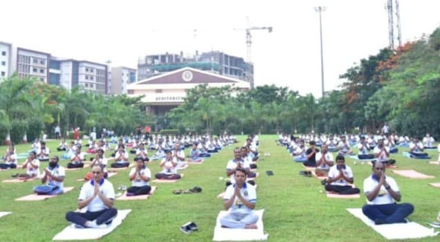 AIIMS Bhubaneswar Celebrates 11th International Day Of Yoga With Spirited Fervour