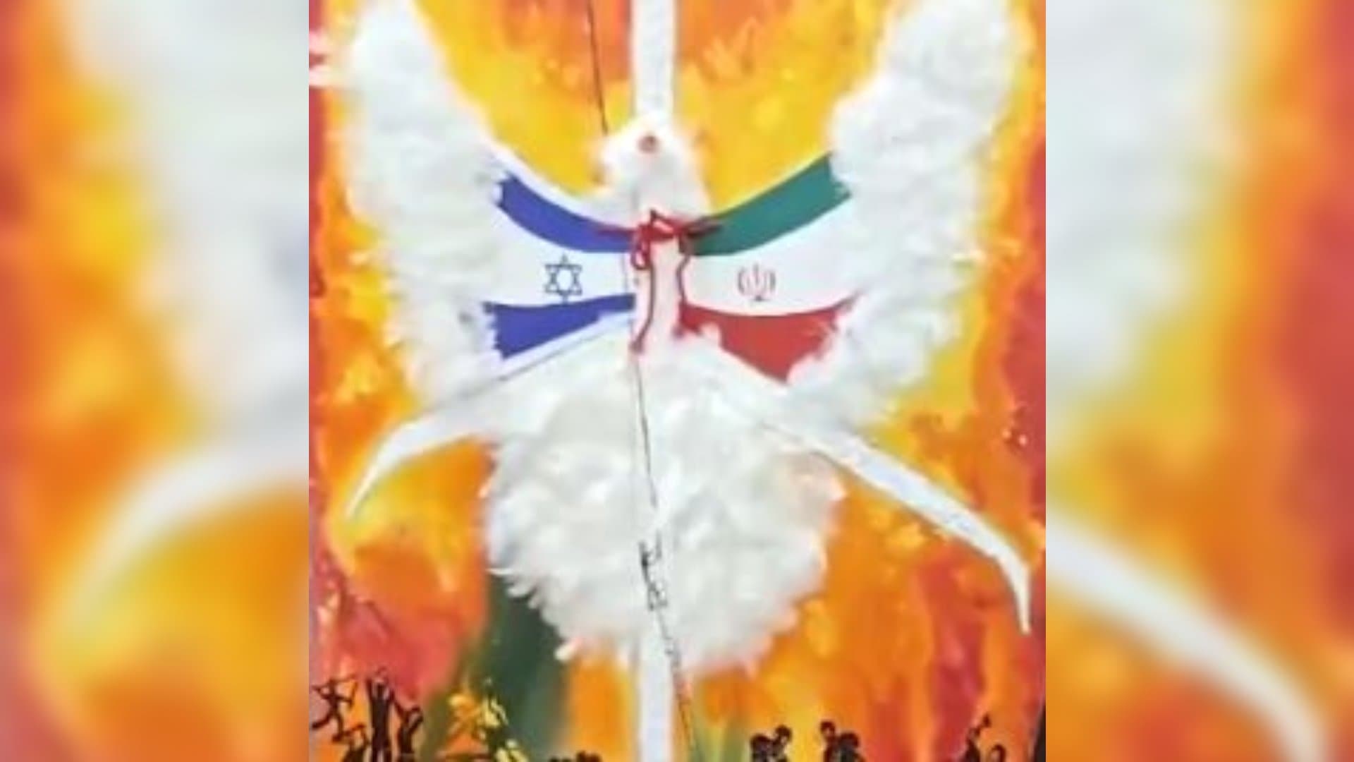 UP Artist Paints Plea For Peace Amid Iran-Israel Conflict, Praises PM Modi For Op Sindhu