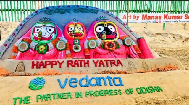 Vedanta Aluminium Collaborates With Renowned Sand Artist Manas Kumar Sahoo To Celebrate Rath Yatra 2025