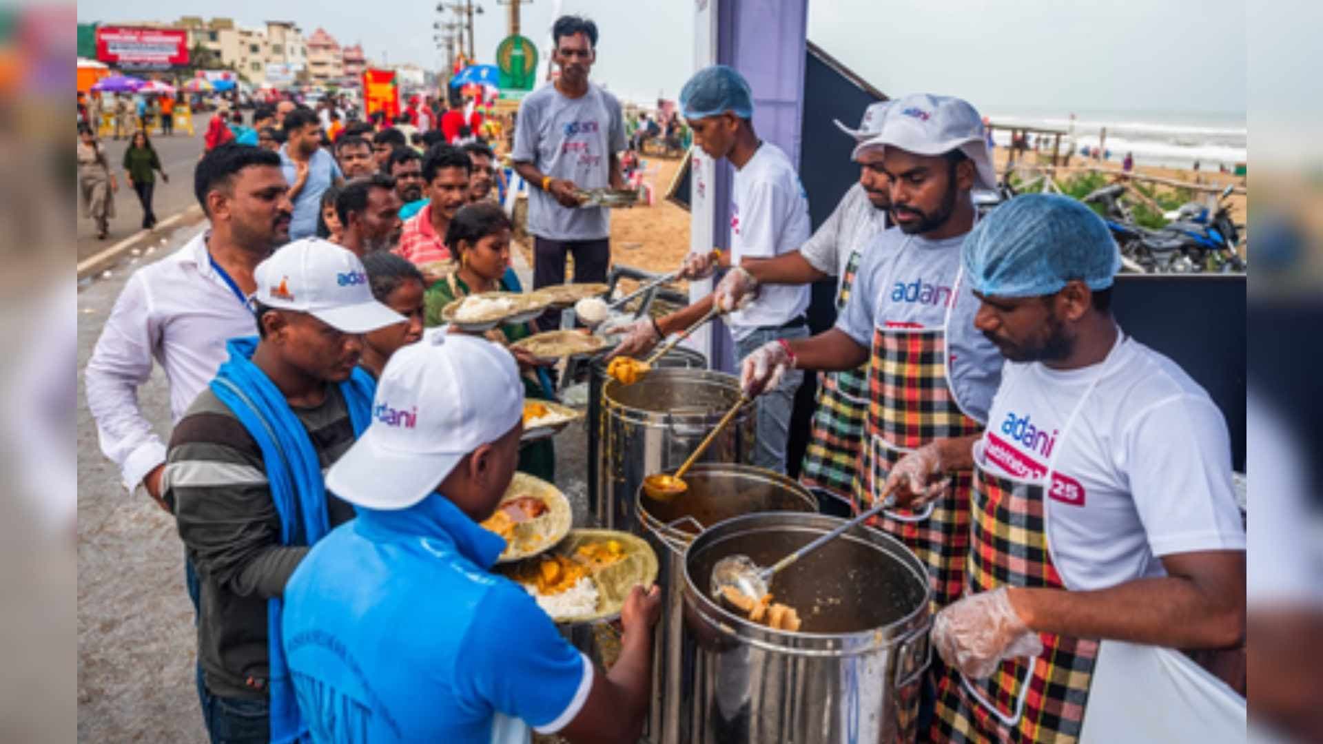 Adani Group, ISKCON Serve Devotion With Nutrition During Puri Rath Yatra