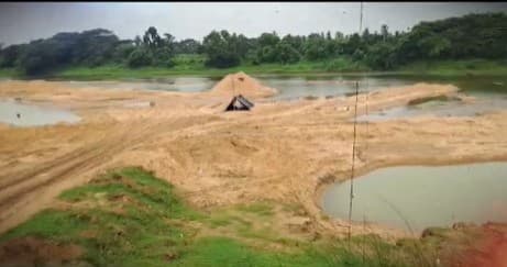 Odisha: Illegal Sand Mining In Nimapada Sparks Flood Fears And Public Outcry