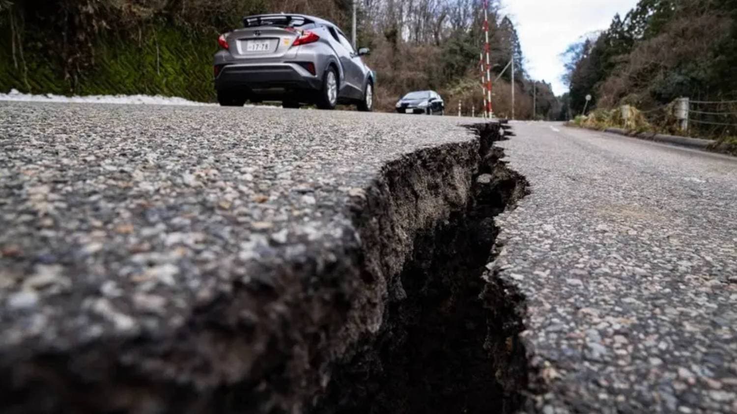 Residents Evacuate Quake-Hit Island Village Of Toshima In Japan