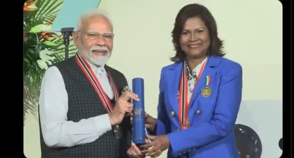 PM Modi Receives 25th Global Honour, Becomes First Foreign Leader To Be Conferred With 'The Order Of The Republic Of Trinidad & Tobago'