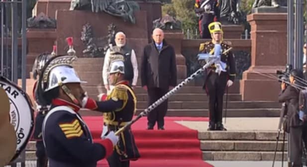 PM Modi Begins Historic Argentina Visit By Paying Tribute To Country's Liberator