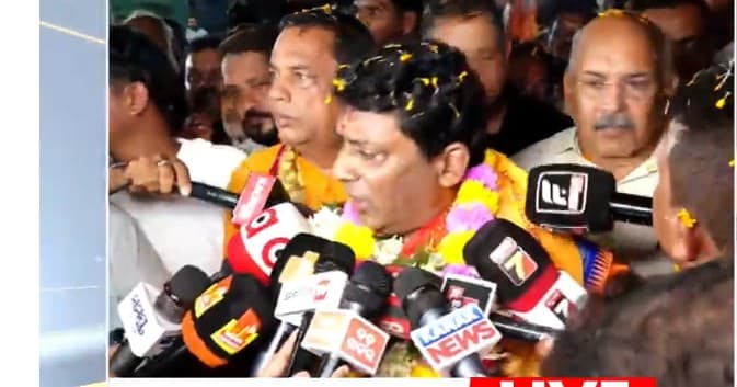 BJP Leader Jagannath Pradhan Walks Out Of Jail In BMC Assault Case