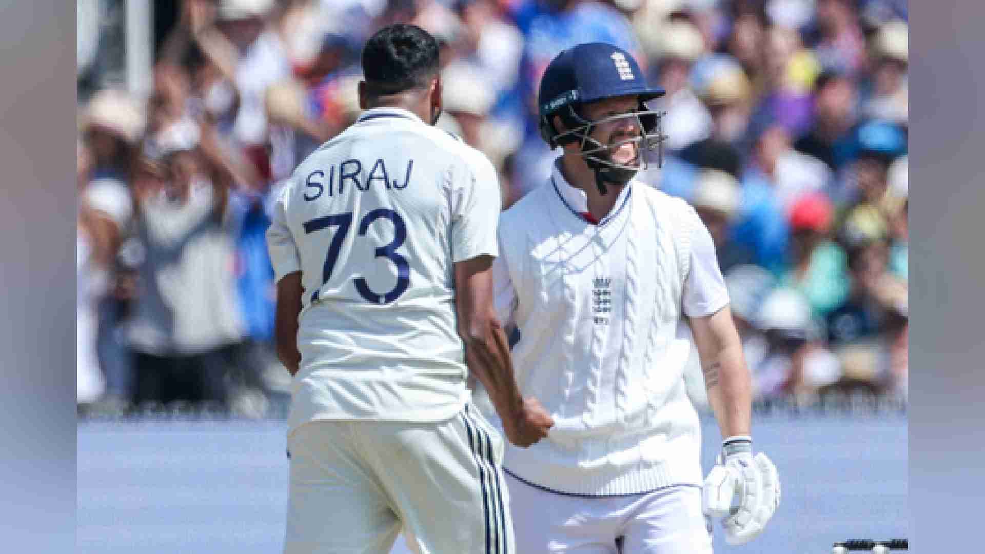 Siraj Fined For Aggressive Reaction To Duckett's Wicket
