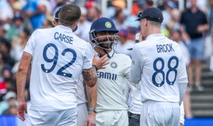 3rd Test: Ravindra Jadeja-Brydon Carse Involved In Heated Collision At Lord's