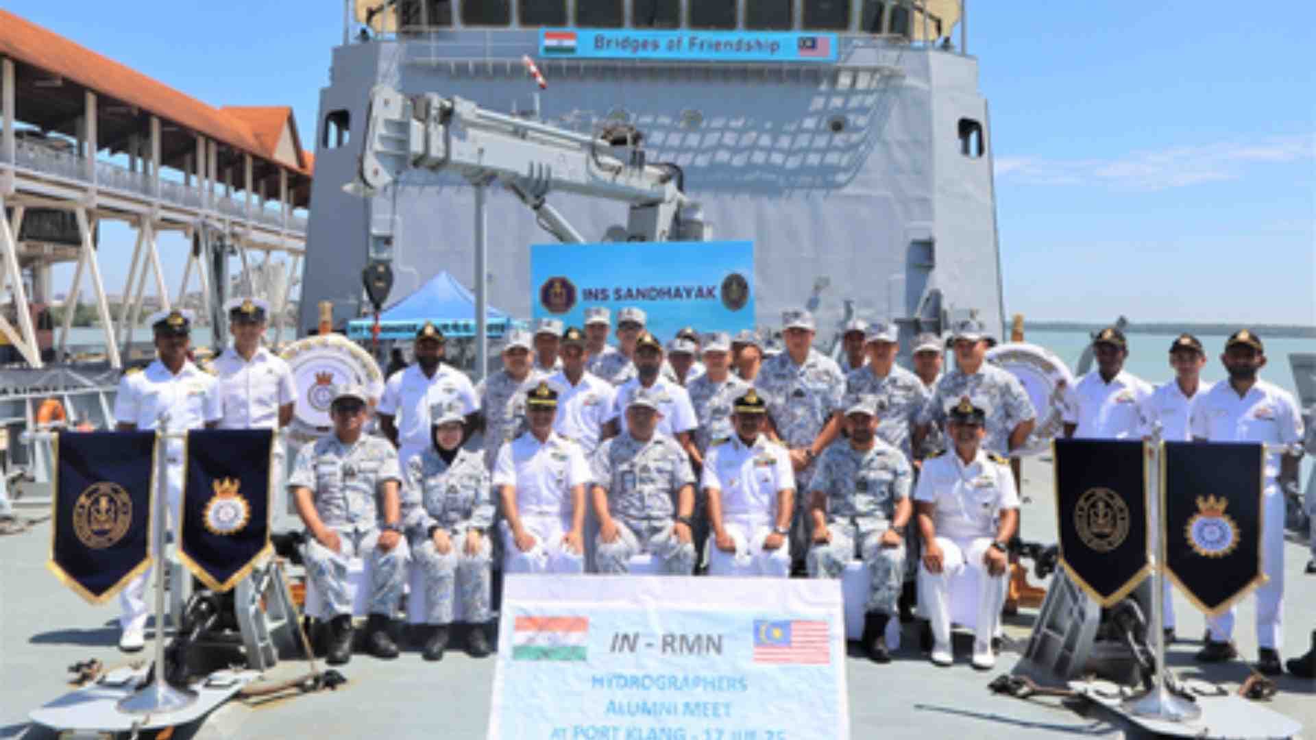 INS Sandhayak Docks In Malaysia To Boost Maritime Cooperation