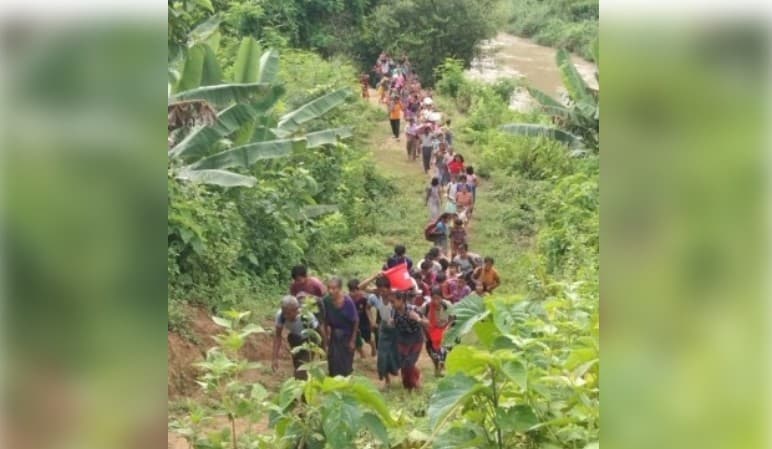 3,000 Myanmar Refugees Taking Shelter In Mizoram, Return To Native Villages