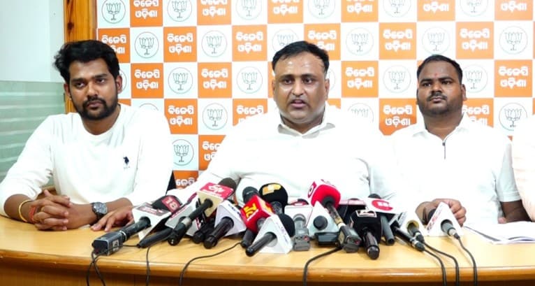 Odisha Student Sexual Abuse: BJP Yuva Morcha Members Stage Protest Against Congress