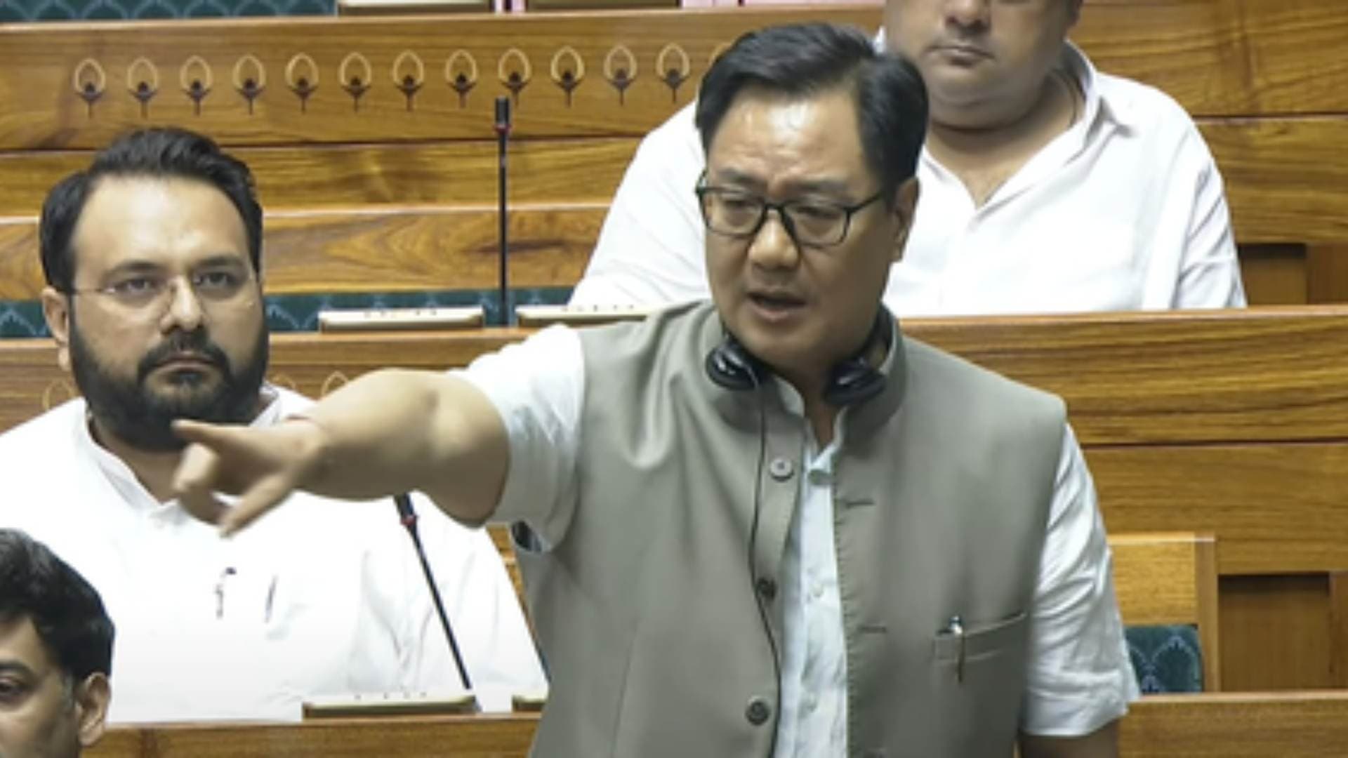 Kiren Rijiju Lambasts Opposition For Disrupting Parliament, Says Taxpayers' Money Being Wasted