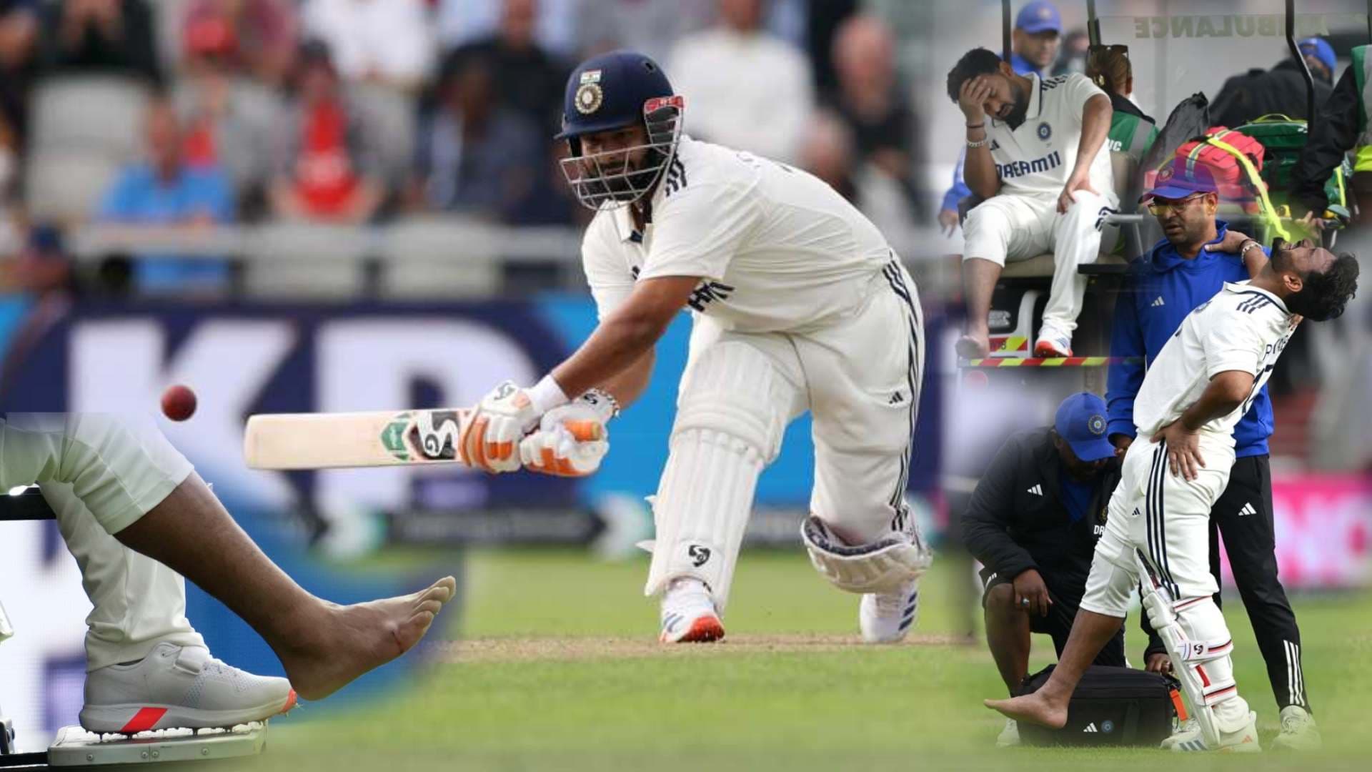 4th Test: Fresh Injury Scare For India As Pant Taken Off The Field Due To Right Foot Injury