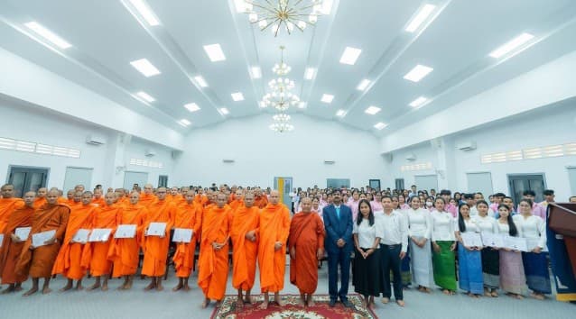 150 Students Graduate From India-Supported IT Centre At Cambodia's Buddhist University