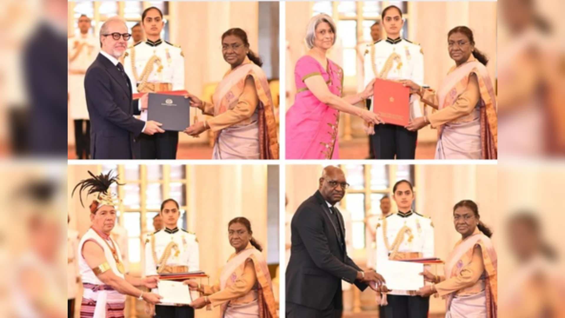 Envoys Of Four Nations Present Credentials To President Droupadi Murmu