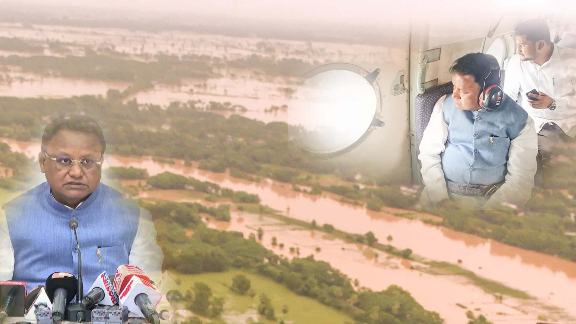Odisha CM Assures Relief After Aerial Survey of Flood-Hit Districts
