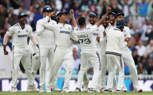 India Clinch Nail-Biting Win at The Oval to Level Anderson-Tendulkar Trophy Series
