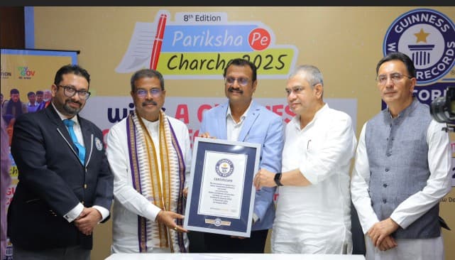 PM Modi’s Pariksha Pe Charcha 2025 Conferred With Guinness World Record