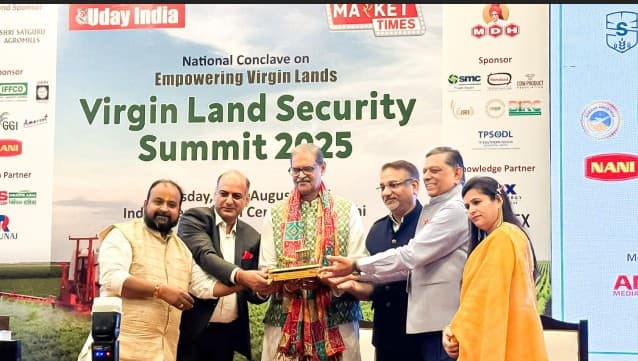 Odisha Deputy CM KV Singh Deo Showcases State’s Organic Farming Vision At Virgin Land Security Summit