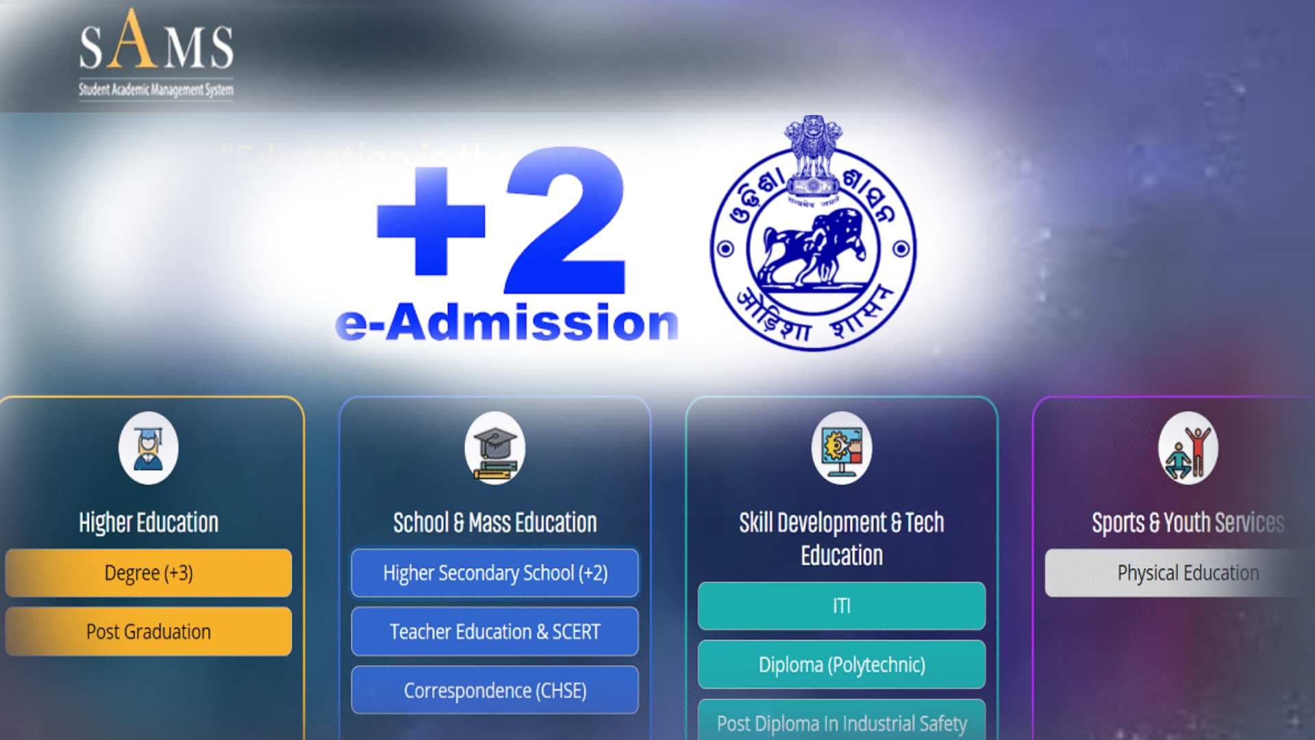 Digital Success: Odisha’s SAMS e-Admission of +2 Courses Hits 65% Enrollment in Phase-I