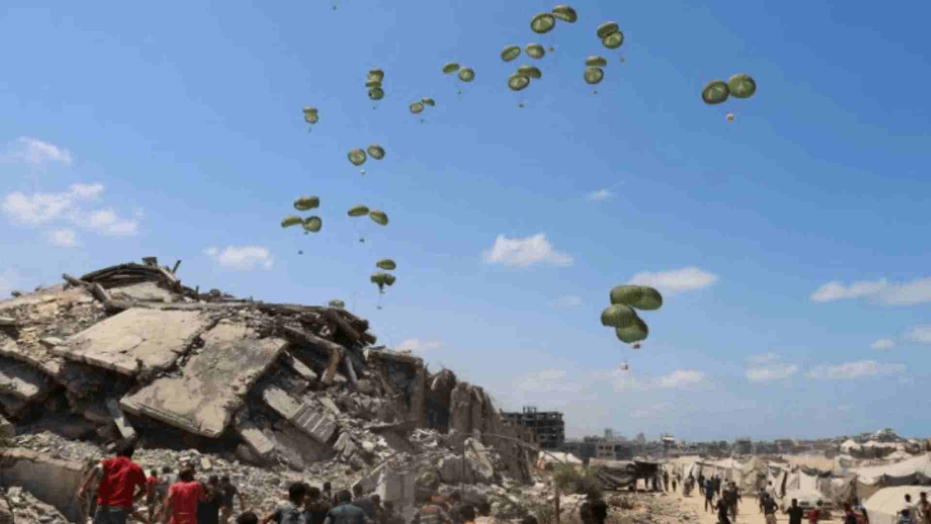 161 Aid Packages Airdropped Into Gaza As Famine Toll Rises