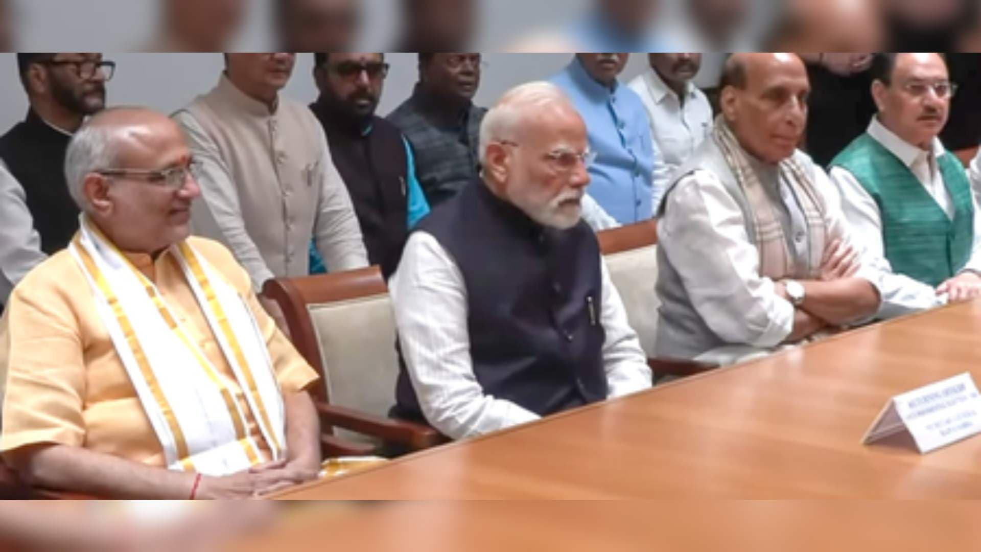 NDA Nominee CP Radhakrishnan Files Nomination For VP Election, PM Modi Accompanies Him