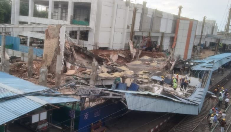 Platform Roof Collapses At Cuttack Railway Station, Rescue Operations Underway