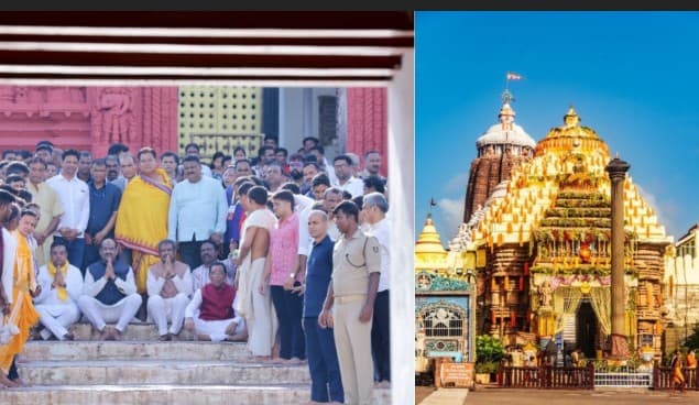 Lok Sabha Speaker Om Birla, Union Minister Dharmendra Pradhan Offer Prayers At Jagannath Temple In Puri