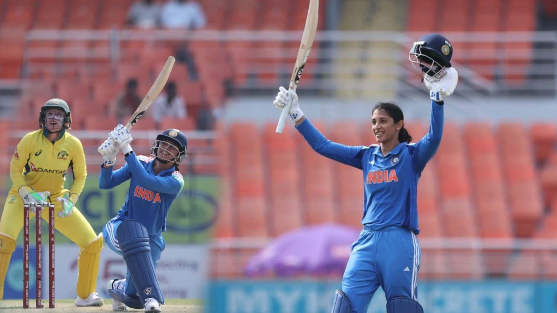 Smriti Mandhana Blazes Record Century Against Australia in 77 Balls