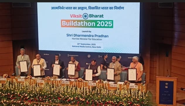 Union Education Minister Dharmendra Pradhan Launches Viksit Bharat Buildathon 2025