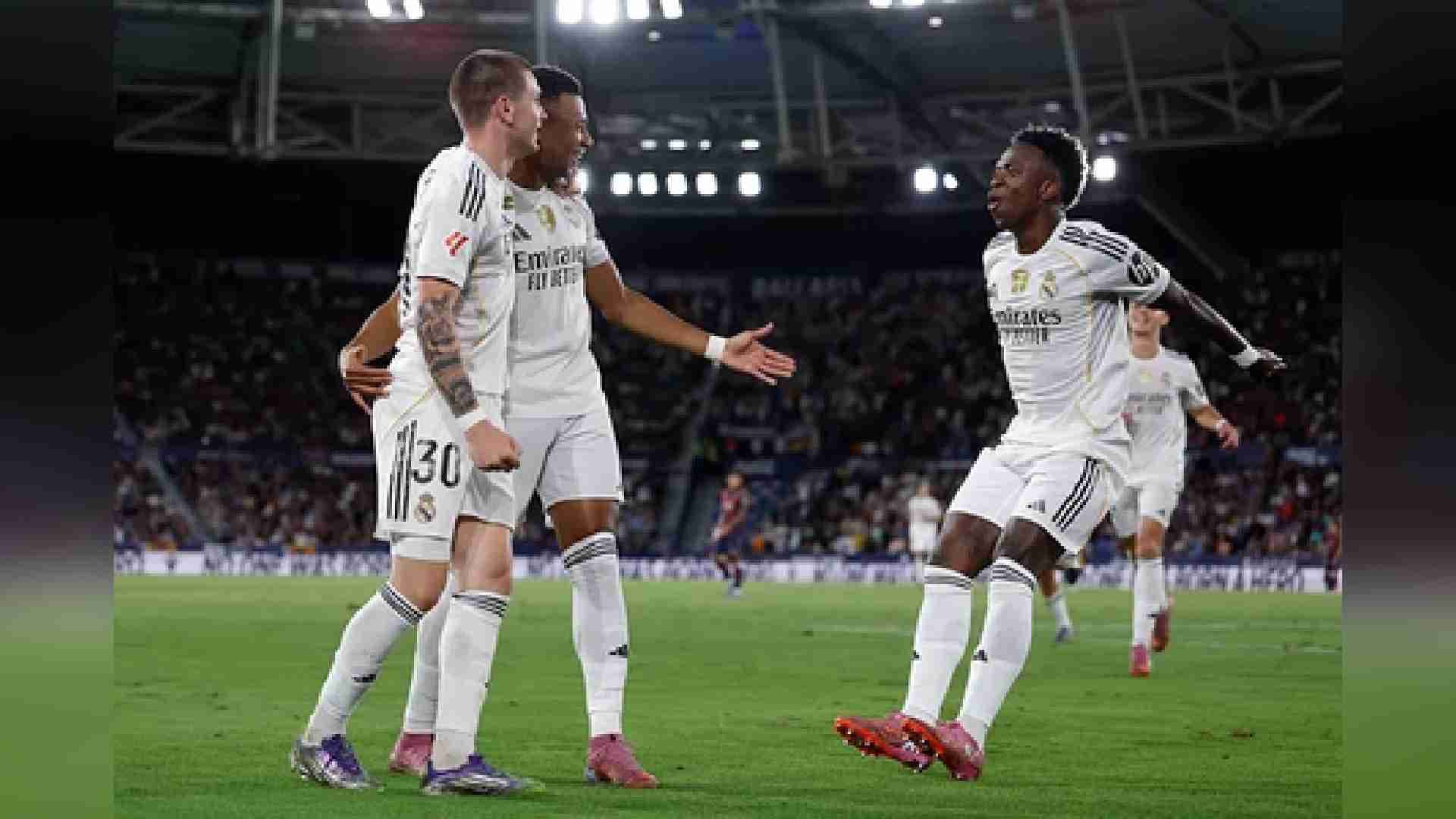 Real Madrid Beat Levante To Maintain 100 Percent Start To La Liga Season