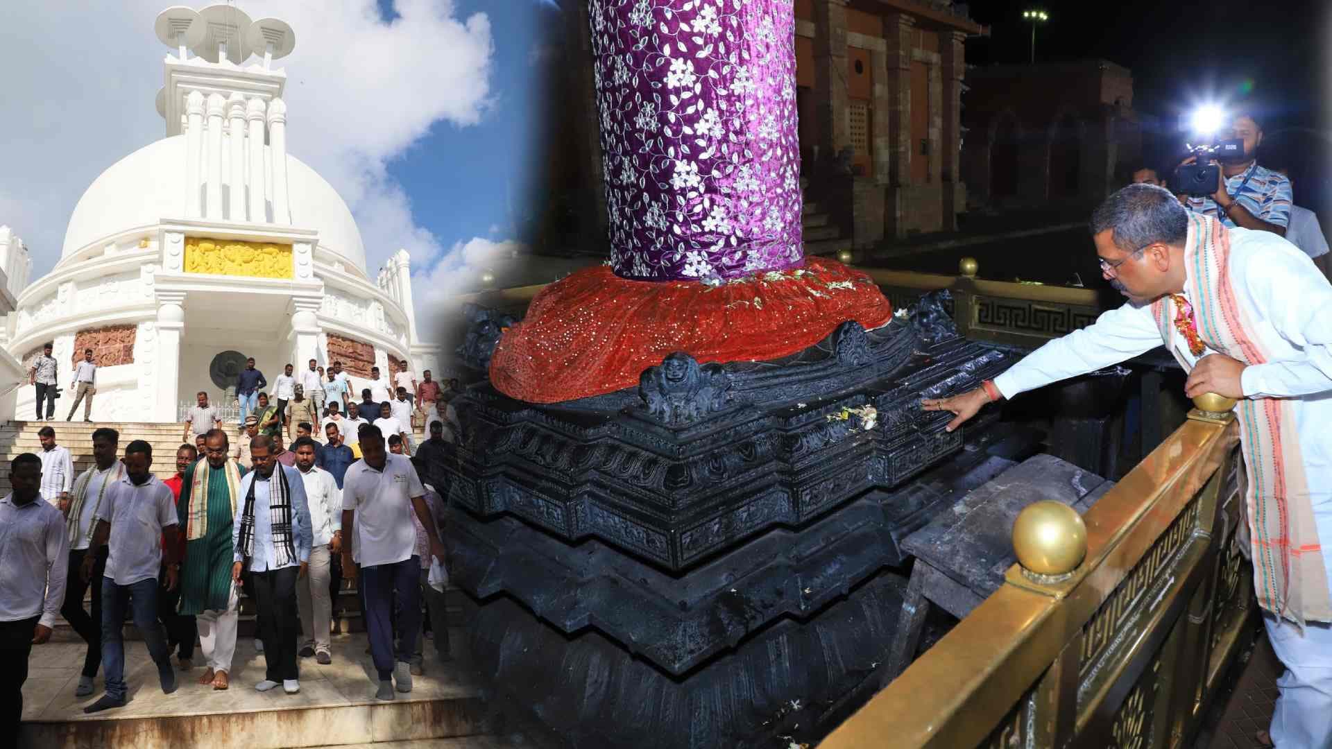 Dharmendra Pradhan Visits Puri Shreemandir, Pays Tribute to Dhauli’s Glorious Past
