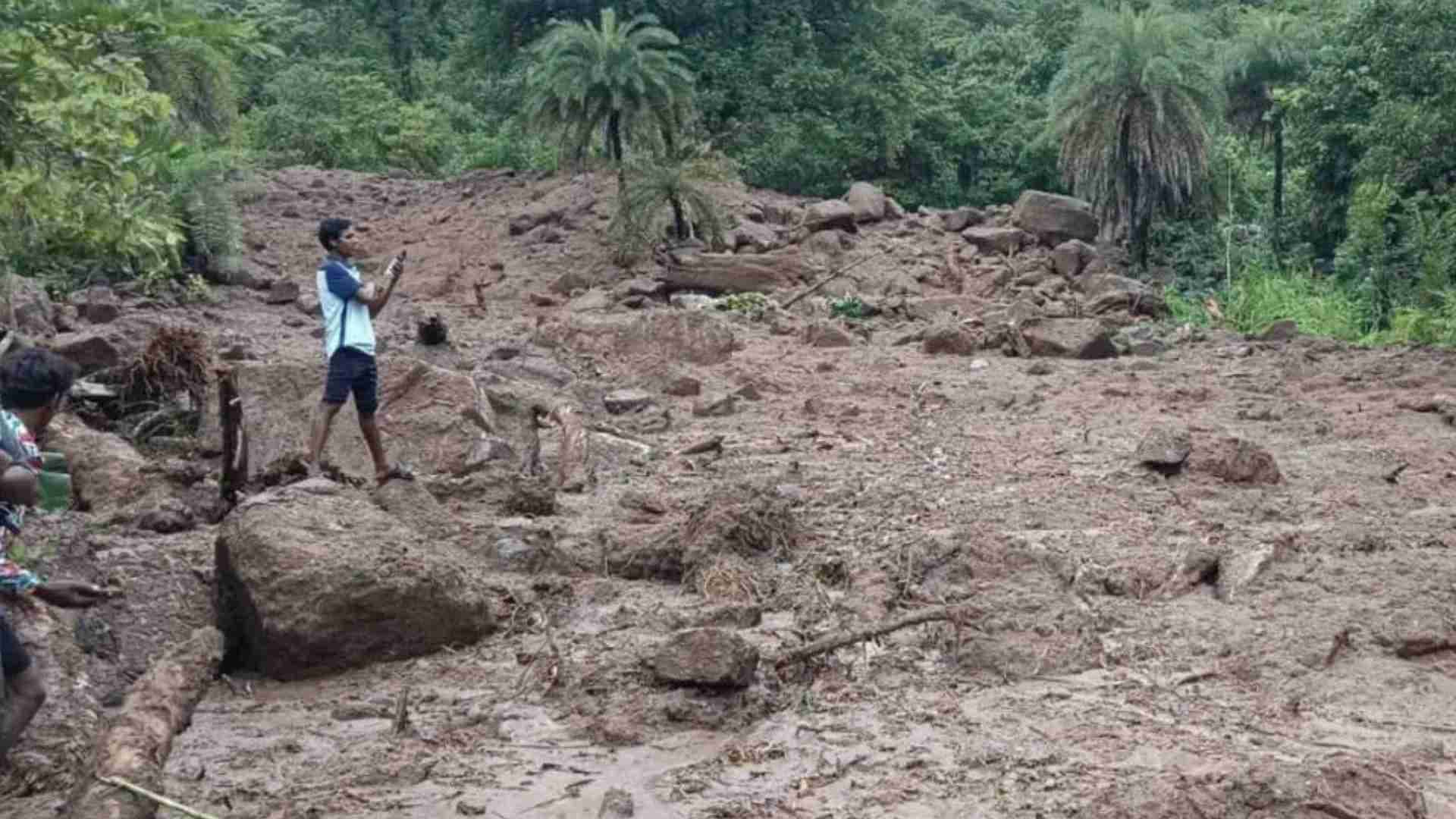 Landslide Hits Gajapati’s Pekat Village: Father, Son Go Missing; Search On