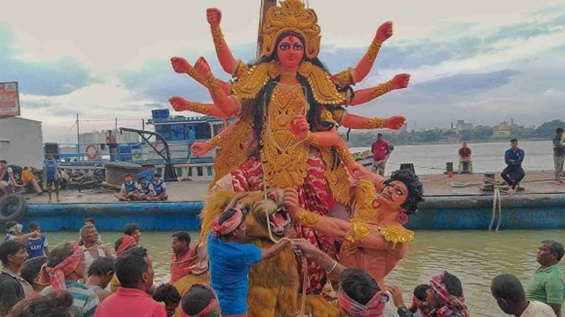 Durga Visarjan Today: Twin City Set To Bid Adieu To Goddess Durga Amid Tight Security