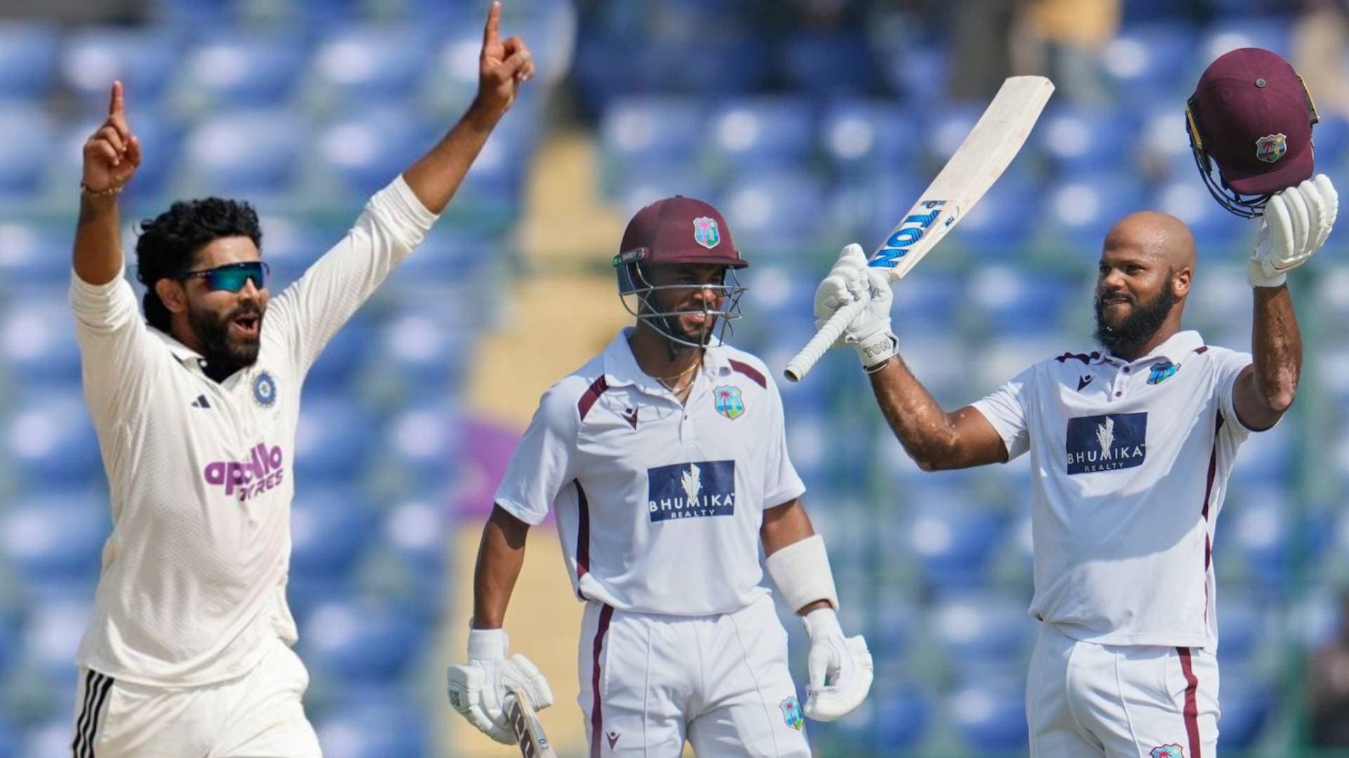 Campbell’s Maiden Ton Powers West Indies Comeback against India in Delhi Test
