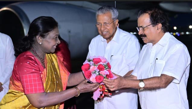 President Droupadi Murmu Begins Four-Day Visit to Kerala