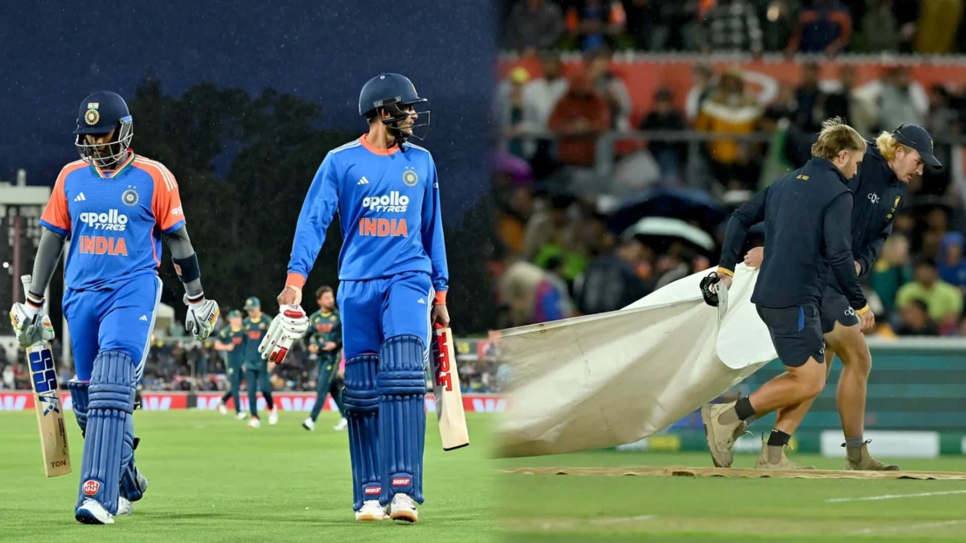 1st T20I: Rain Plays Spoilsport in Canberra, India Top Order Impresses