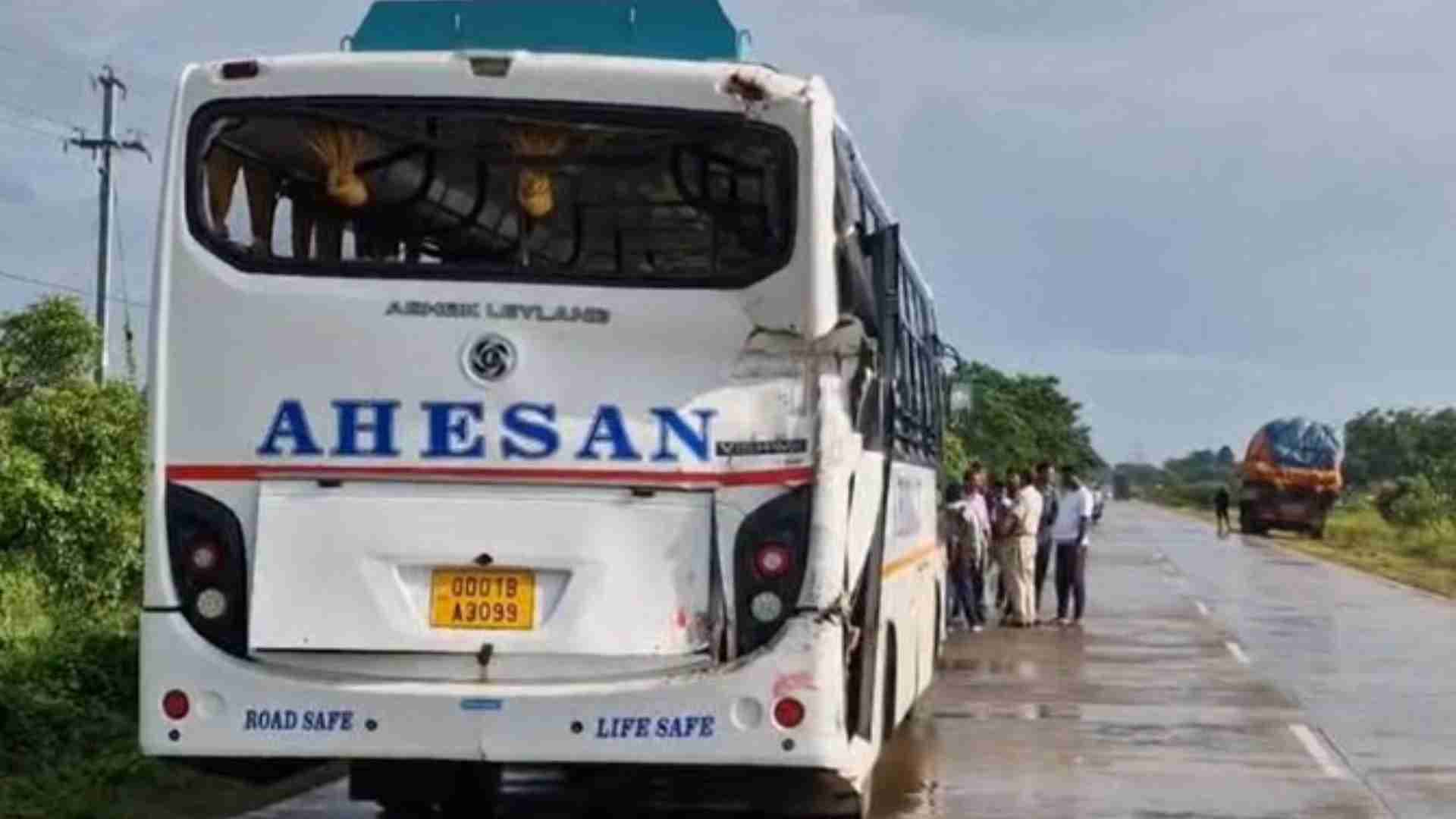 Three Critical As Truck Hits Bus In Odisha's Balasore