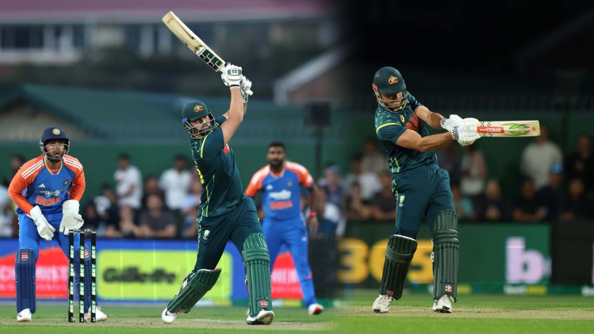 3rd T20I: Tim David, Marcus Stoinis Power Australia to 186/6 Against India