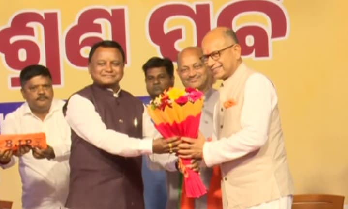 Former BJD Rajya Sabha MP Amar Patnaik Joins BJP Ahead of Nuapada Bypoll