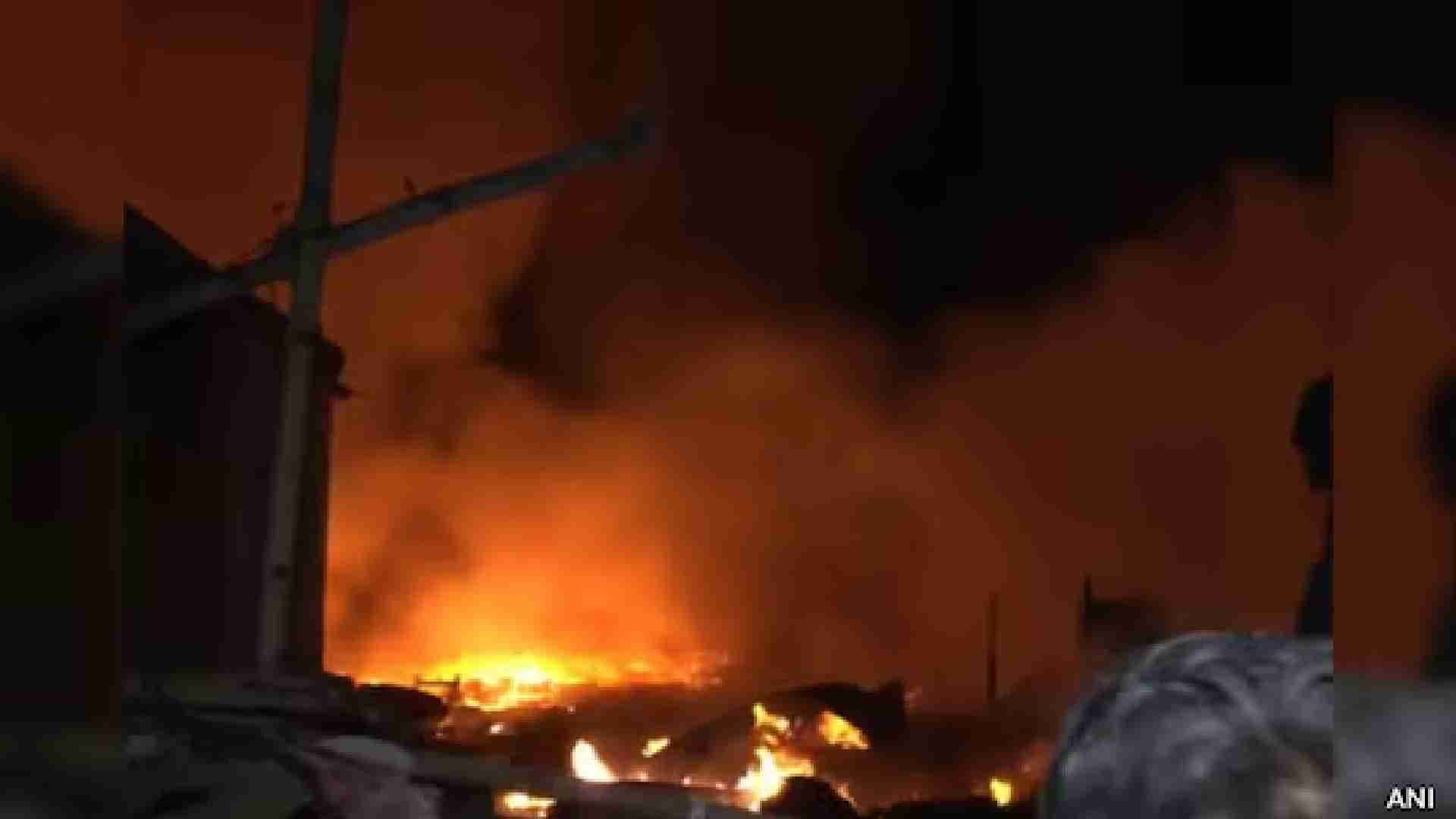 Massive Fire Breaks Out In Delhi's Rohini; One Killed, Several Huts Gutted