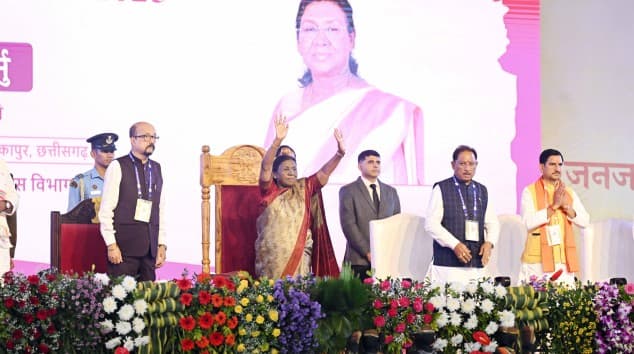 Janjatiya Gaurav Diwas: President Murmu Celebrates Tribal Pride In Chhattisgarh