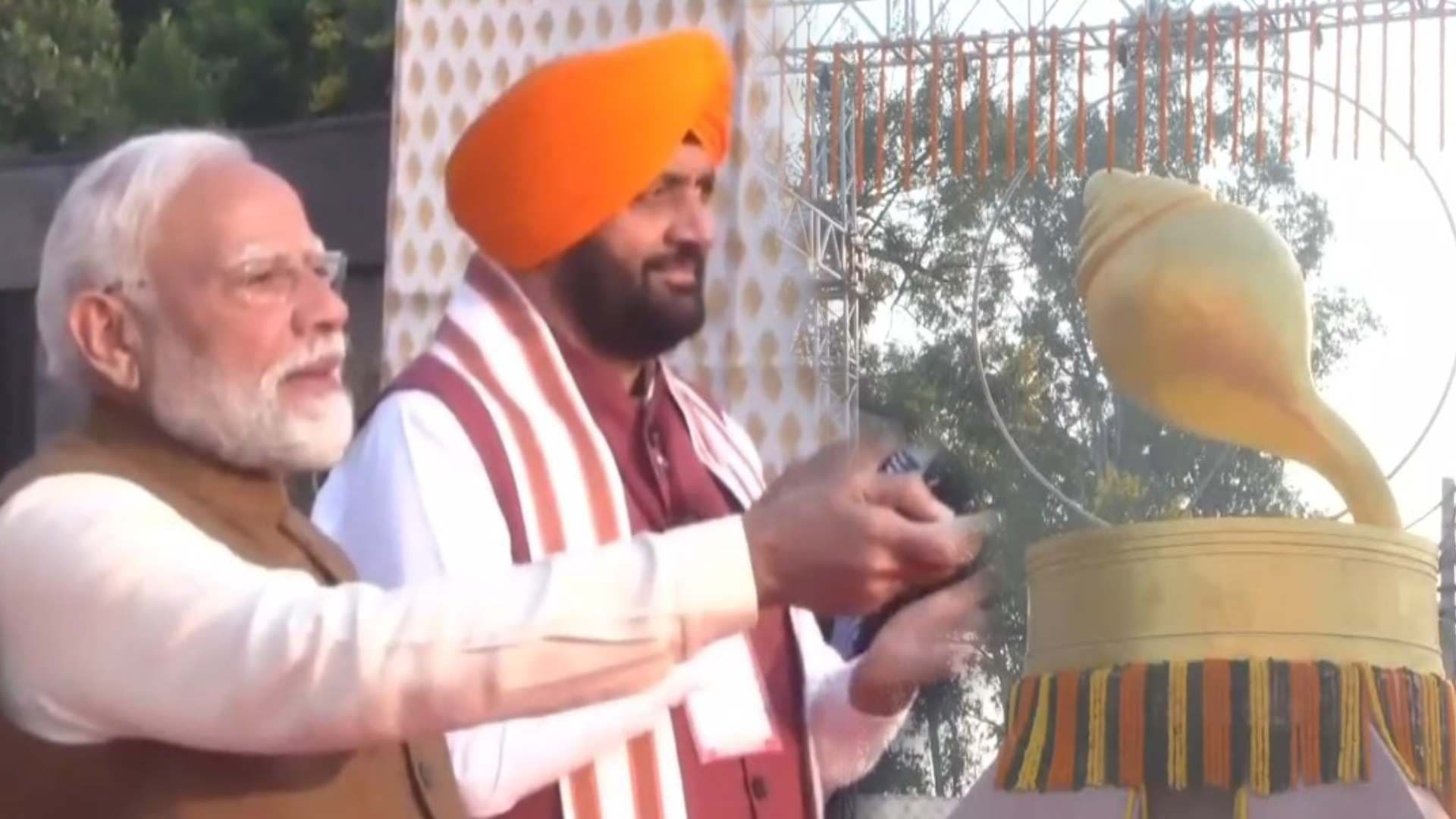 PM Modi Inaugurates Sacred Conch of Lord Krishna in Kurukshetra