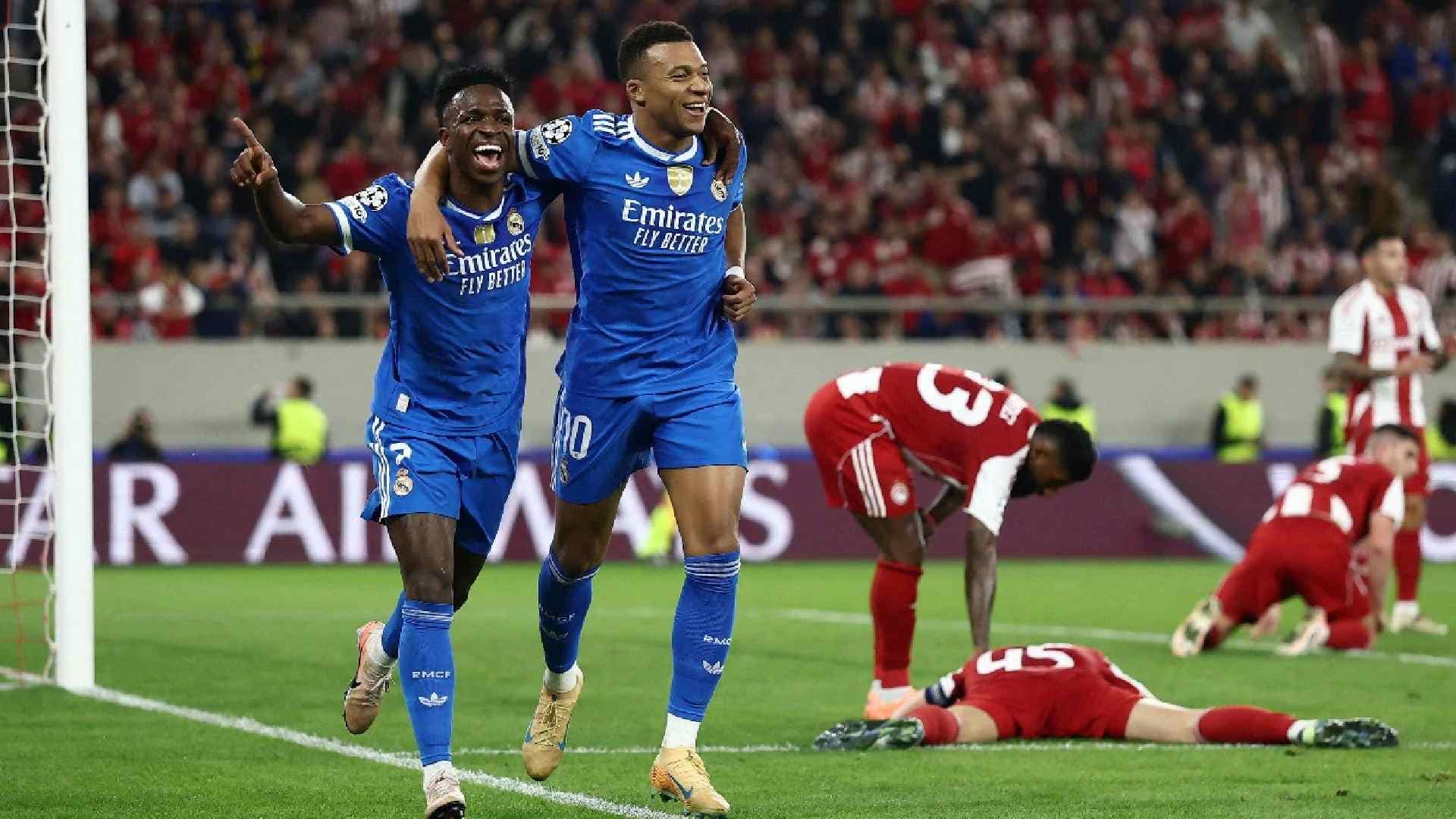 Kylian Mbappe Nets 2nd-Fastest Hat-trick in Champions League History as Real Madrid Edge Olympiacos