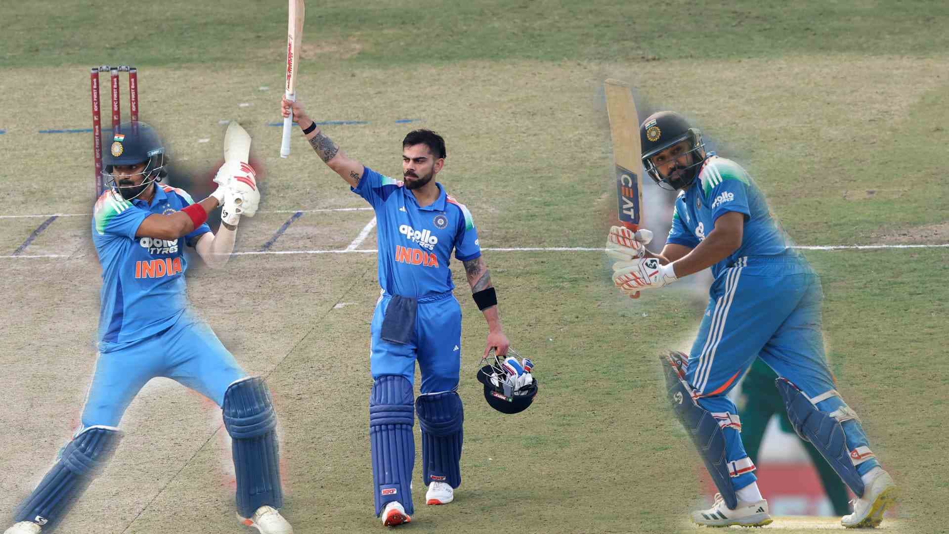 1st ODI: Virat Kohli Ton, Rohit and Rahul Fifties Power India to 349/8 against South Africa