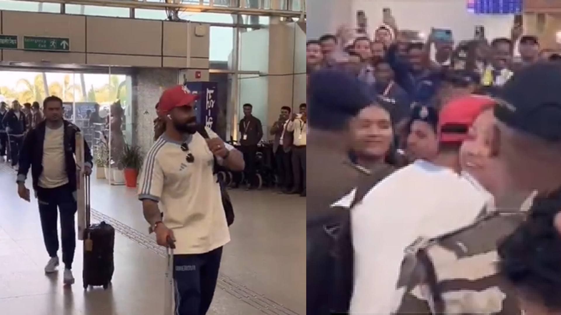 When Virat Kohli Hugged a Woman at Bhubaneswar Airport, Video Resurfaces - Watch