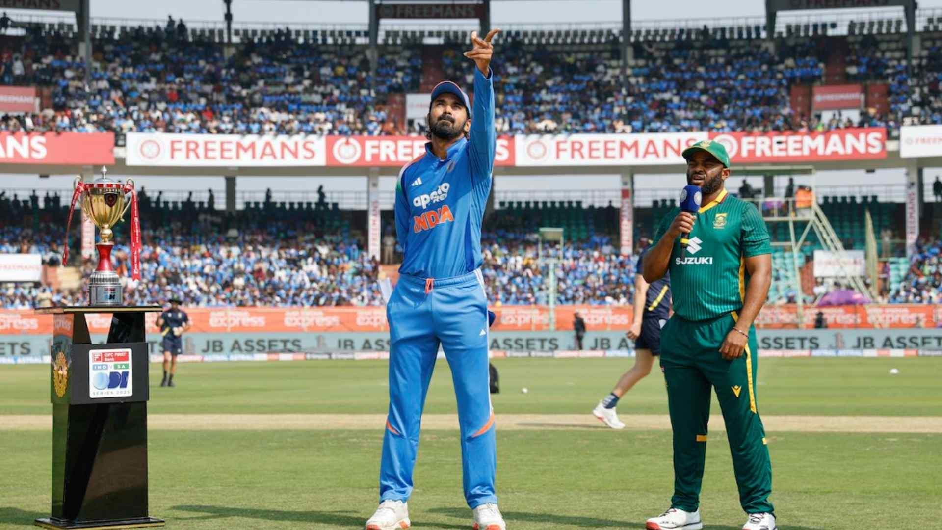 India Break Toss Jinx, Bowls First in Vizag ODI; Tilak Replaces Sundar in Playing XI