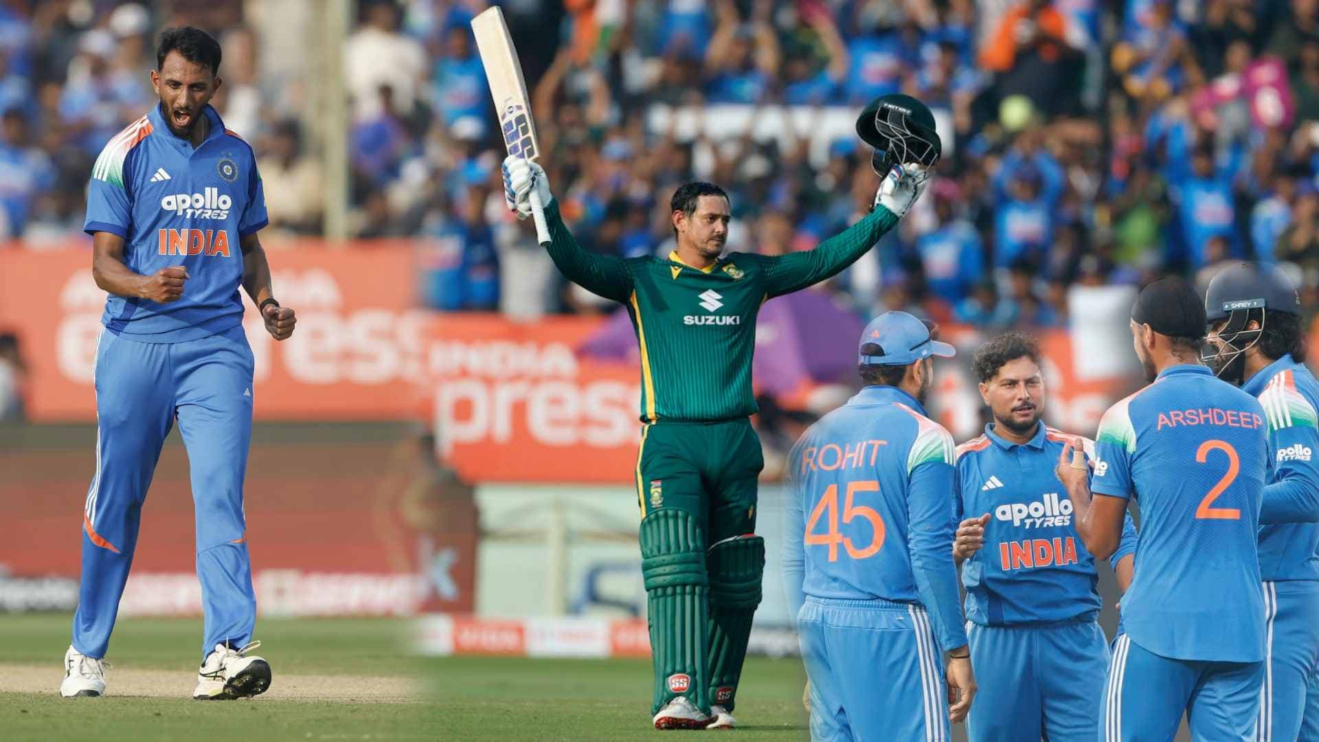 Vizag ODI: Kuldeep, Prasidh Shine as India Restrict Proteas to 270 despite De Kock Century