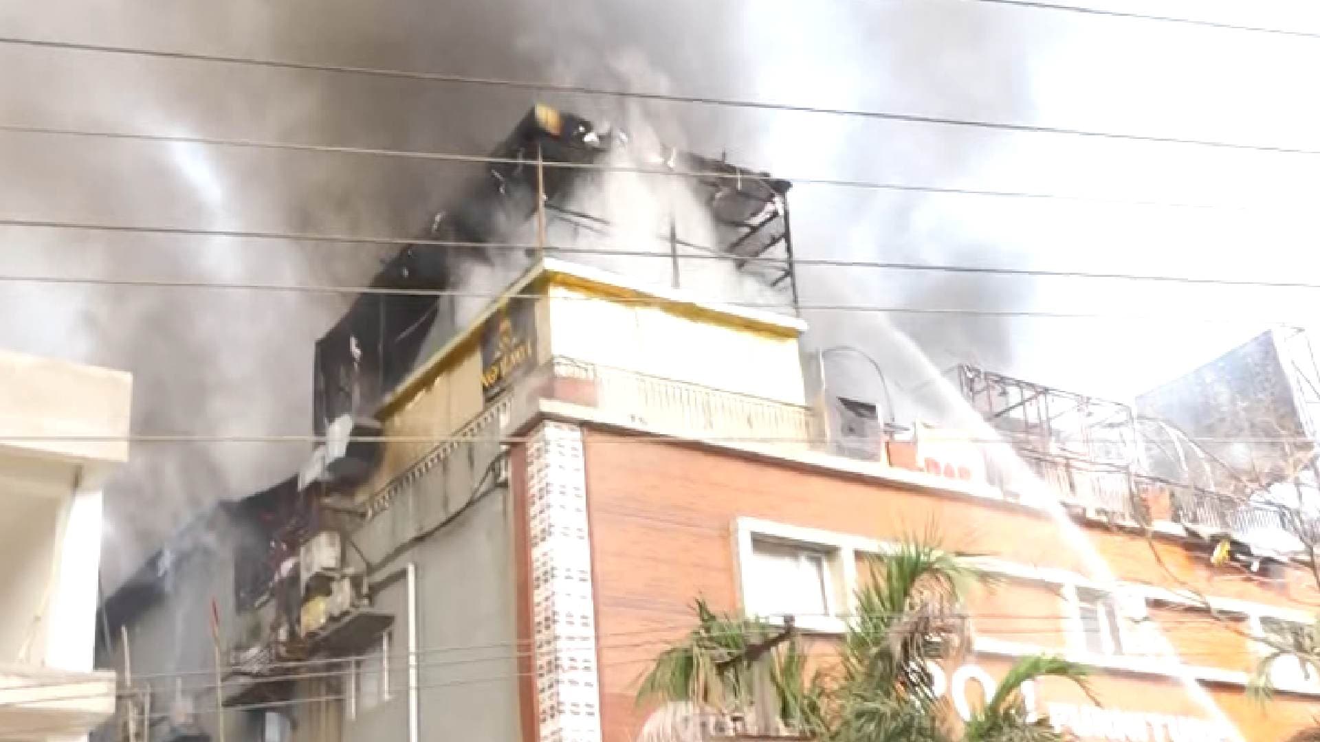 Firefighters Battle Blaze at Bar in Bhubaneswar