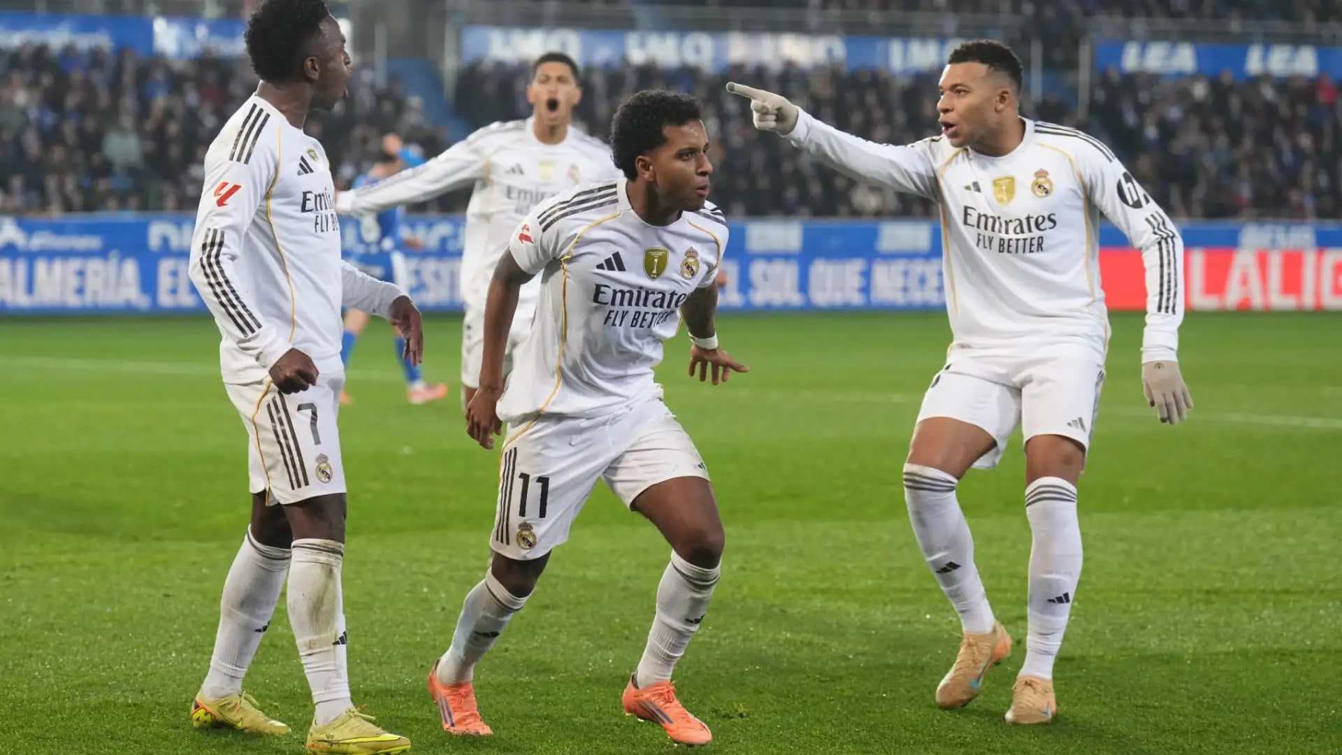 Rodrygo, Mbappe Strikes Earn Crucial La Liga Win for Real Madrid