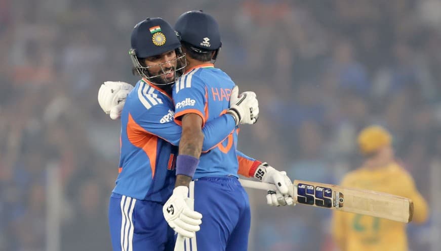5th T20I: Tilak And Hardik Fifties Carry India To 231/5 Against South Africa